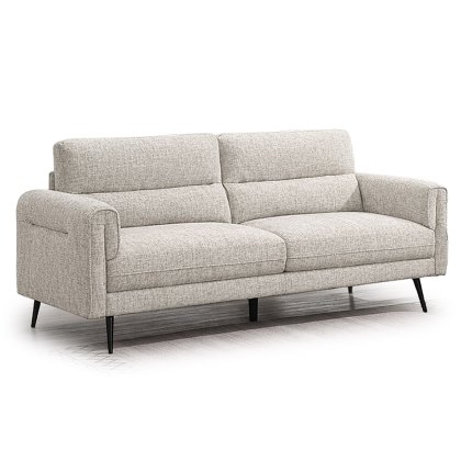Valentia 3 Seater Sofa Fabric Beige Valentia 3 Seater Sofa Fabric Beige