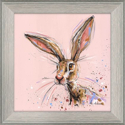 Pink Lady 25cm x 25cm Picture By Ashley Saunders Grey Frame Pink Lady 25cm x 25cm Picture By Ashley Saunders Grey Frame