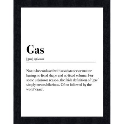 Gas 33cm x 43cm Picture Black Frame Gas 33cm x 43cm Picture Black Frame