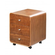 Curve Office Walnut 3 Drawer Filing Cabinet Curve Office Walnut 3 Drawer Filing Cabinet