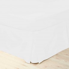 Belledorm 200 Thread Count Box Pleated Valance White (Multiple Sizes)