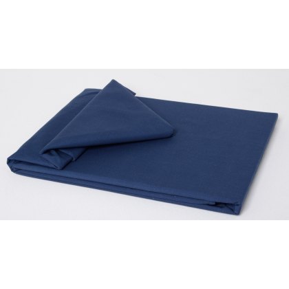 200 Thread Count Flat Sheet Navy (Multiple Sizes)
