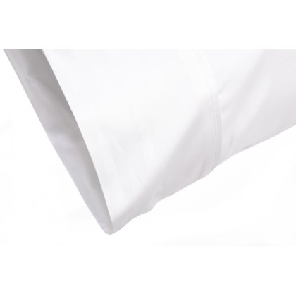 600 Thread Count Sateen Standard Pillowcase White