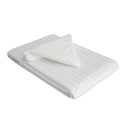 Hotel Stripe Flat Sheet (Multiple Sizes & Colours)