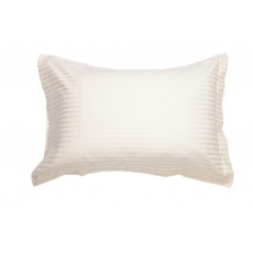 Belledorm Hotel Stripe Oxford Pillowcase Ivory