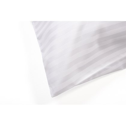 Hotel Stripe Standard Pillowcase Pair White