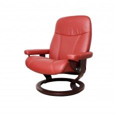 Consul Large Chair With Classic Base Paloma Leather