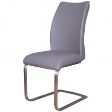 Paderna Grey PU Leather Dining Chair Paderna Grey PU Leather Dining Chair