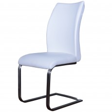 Paderna White PU Leather Dining Chair Paderna White PU Leather Dining Chair