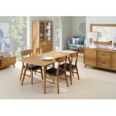 Bjorn Oak Open Shelving Display Cabinet