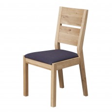Castillo Wild Oak Slatted Dining Chair c/w Fabric Seat Pad Castillo Wild Oak Slatted Dining Chair c/w Fabric Seat Pad