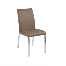 Leonora Cappuccino PU Leather Dining Chair Leonora Cappuccino PU Leather Dining Chair