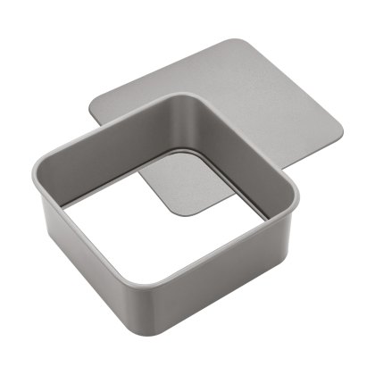 Loose Base Non Stick Square Cake Tin 18cm x 18cm Loose Base Non Stick Square Cake Tin 18cm x 18cm