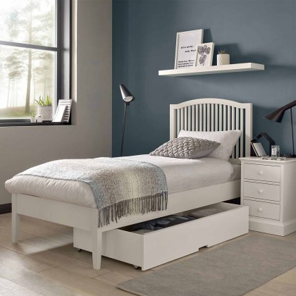 Julie Slatted Bedstead White (Multiple Sizes)