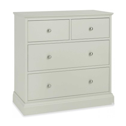Julie 2+2 Drawer Chest of Drawers Grey Julie 2+2 Drawer Chest of Drawers Grey