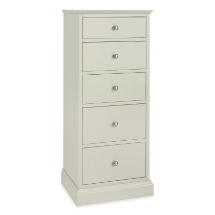 Julie 5 Drawer Tallboy Grey Julie 5 Drawer Tallboy Grey