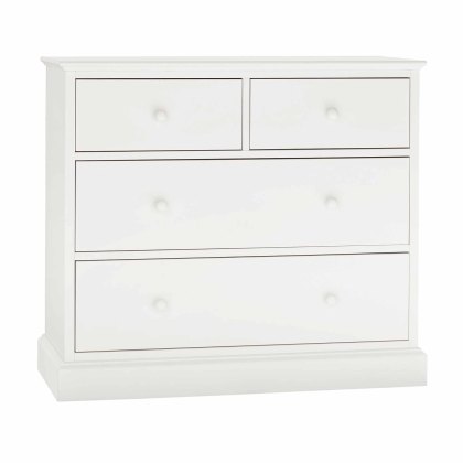 Julie 2+2 Drawer Chest of Drawers White Julie 2+2 Drawer Chest of Drawers White