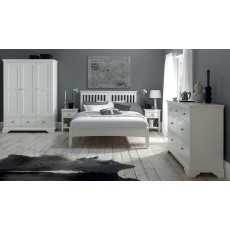 Lipari White Painted 1 Drawer Bedside Locker