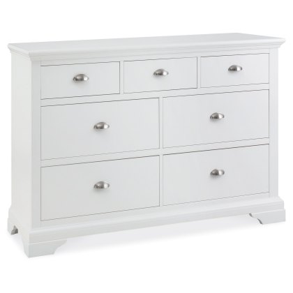 Lipari White Painted 4 + 3 Chest of Drawers Lipari White Painted 4 + 3 Chest of Drawers