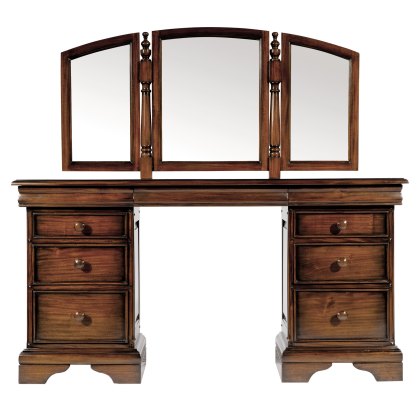 Normandie Dressing Table With Vanity Mirror Mahogany