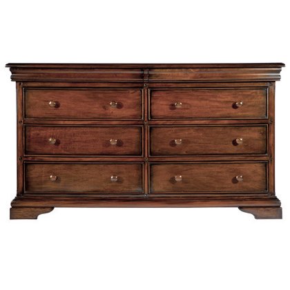 Normandie 4 + 4 Wide Chest Of Drawers Mahogany Normandie 4 + 4 Wide Chest Of Drawers Mahogany
