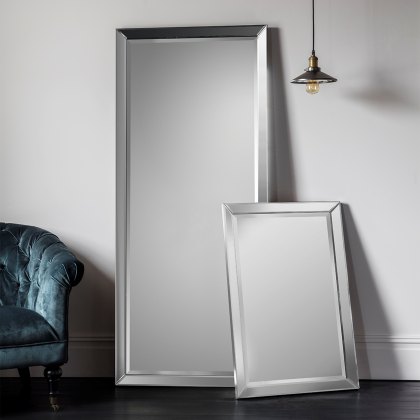 Luna Rectangular Leaner/Floor Standing Mirror Mirrored Luna Rectangular Leaner/Floor Standing Mirror Mirrored