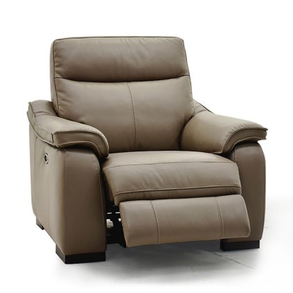 Vincenzo Electric Reclining Armchair With USB Charging Port Leather Category 20 Vincenzo Electric Reclining Armchair With USB Charging Port Leather Category 20