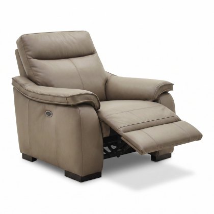Vincenzo Electric Reclining Armchair With USB Charging Port Leather Category 20 Vincenzo Electric Reclining Armchair With USB Charging Port Leather Category 20