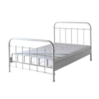 New York Bedstead Metal White (Multiple Sizes)