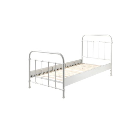 New York Bedstead Metal White (Multiple Sizes)
