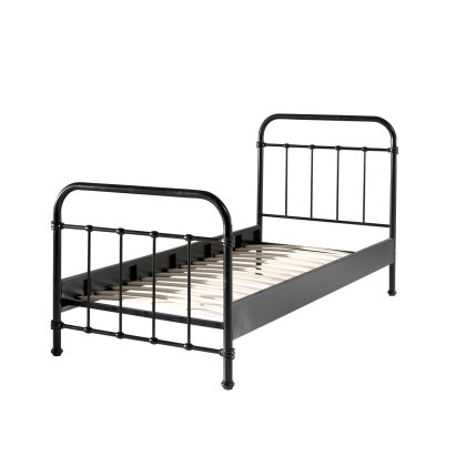 New York Bedstead Metal Black (Multiple Sizes)