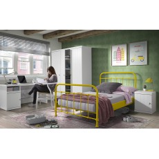 Vipack New York Small Double (120cm) Bedstead Yellow Vipack New York Small Double (120cm) Bedstead Yellow