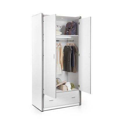 Bonny 2 Door Wardrobe White