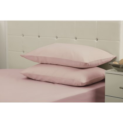 200 Thread Count Standard Pillowcase Powder Pink