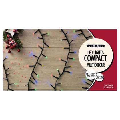 Compact Twinkle LED Lights Multi-Coloured (Multiple Sizes)