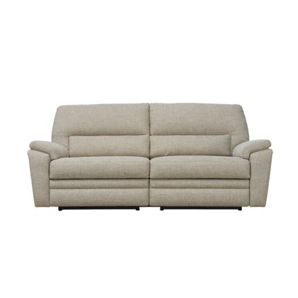 Hampton Double Power Recliner 3 Seater Sofa With Button Switches Fabric A Hampton Double Power Recliner 3 Seater Sofa With Button Switches Fabric A