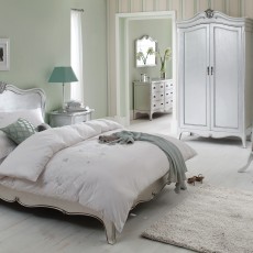 Araminta Silver Leaf King (150cm) Upholstered Headboard Araminta Silver Leaf King (150cm) Upholstered Headboard