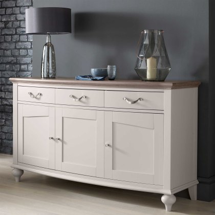 Freeport Grey Washed Oak Wide Sideboard
