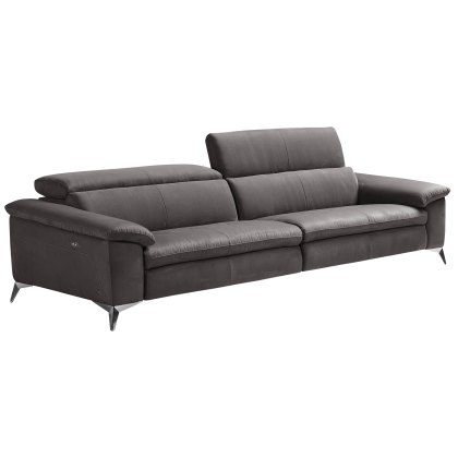 Martine 4 Seater Sofa With 2 Electric Recliners Microfibre Fabric Martine 4 Seater Sofa With 2 Electric Recliners Microfibre Fabric