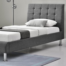 Glarus Bedstead Fabric Charcoal (Multiple Sizes)
