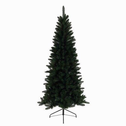 8ft/240cm Lodge Slim Pine Christmas Tree Green 8ft/240cm Lodge Slim Pine Christmas Tree Green