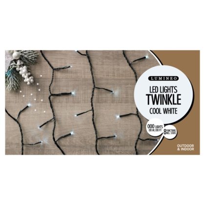 Twinkle LED Lights Cool White (Multiple Sizes)