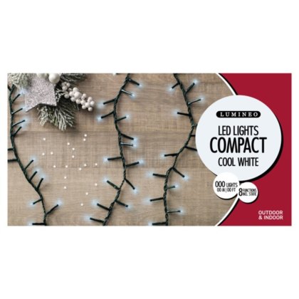 Compact Twinkle LED Lights Cool White (Multiple Sizes)