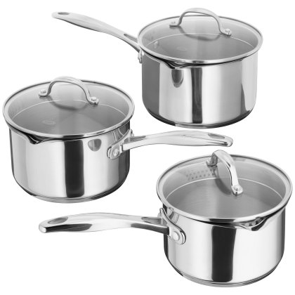 7000 3 Piece Saucepan Set With Stainless Steel Lids 7000 3 Piece Saucepan Set With Stainless Steel Lids