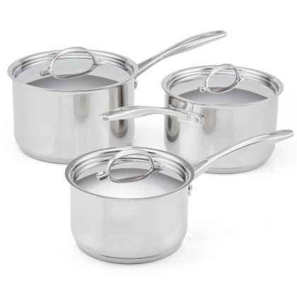 7000 3 Piece Saucepan Set With Stainless Steel Lids 7000 3 Piece Saucepan Set With Stainless Steel Lids