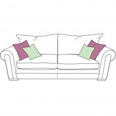 Oceanus 3 Seater Standard Back Sofa Fabric C