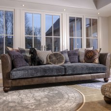 Lowry Standard 3+ Seater Sofa Comanche Timber & Coco Slate