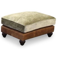 Lowry Rectangular Footstool Comanche Timber & Coco Slate Lowry Rectangular Footstool Comanche Timber & Coco Slate