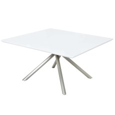 Genova 8 Person White Gloss Dining Table With Twisted Legs Genova 8 Person White Gloss Dining Table With Twisted Legs