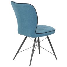 Emilio Dining Chair Teal Fabric Emilio Dining Chair Teal Fabric